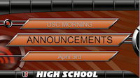 High School Morning Announcements